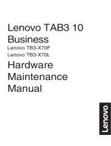 Lenovo TB3-X70F Manuel utilisateur
