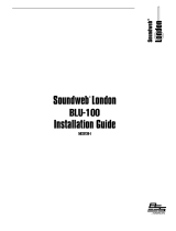 BSS Audio BLU-100 Guide d'installation