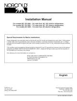 Norcold DE / EV 0061 Guide d'installation