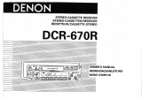 Denon DCR-670R Le manuel du propriétaire