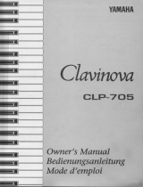 Yamaha Clavinova CLP-705 Le manuel du propriétaire