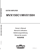 Vox MVX150C1 & MVX150H Le manuel du propriétaire