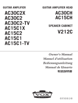 VOX Amplification AC15C2 Le manuel du propriétaire
