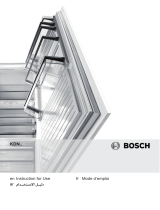Bosch Free-standing larder fridge Manuel utilisateur