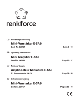 Renkforce E-SA9 Le manuel du propriétaire