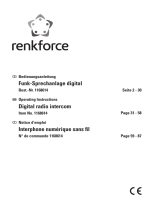 Renkforce 1168614 Digital Radio Intercom Le manuel du propriétaire