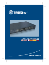 Trendnet TE100-S32plus Quick Installation Guide