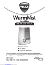 Vicks WarmMist V750 Series Le manuel du propriétaire