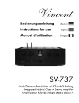 VINCENT SV-737 Le manuel du propriétaire