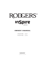 Rodgers Inspire Series 227 & 233 Le manuel du propriétaire