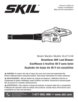 Skil BL4713-00 Brushless 40V Leaf Blower Le manuel du propriétaire