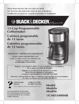 Black and Decker Appliances CMD3400MB Mode d'emploi