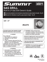 Weber Summit S-460 Built-In LP SS Manuel utilisateur