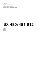 Gaggenau BX 481 612 Guide d'installation