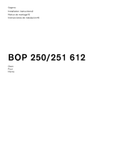 Gaggenau BOP251612 Guide d'installation