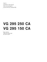 Gaggenau VG295250CA Guide d'installation