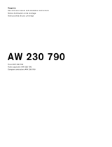 Gaggenau AW 230 790 Guide d'installation
