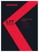 Kicker 2019 L7T Loaded Enclosures Le manuel du propriétaire
