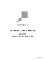 Sonance SR 2-125 Manuel utilisateur