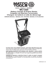 Schumacher Matco Tools MC1300 Battery Charger & Engine Starter Le manuel du propriétaire