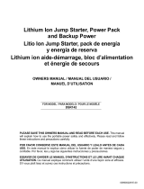 Schumacher DSR142 Lithium Ion Jump Starter Le manuel du propriétaire