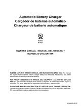 Schumacher SC1325 Automatic Battery Charger UL 101-11 UL101-12 Le manuel du propriétaire