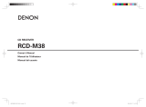 Denon RCD-M38 Le manuel du propriétaire
