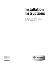 Monogram ZIRP360NHLH Guide d'installation