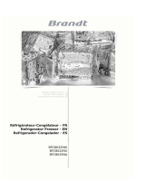 Groupe Brandt BFC8632NW Le manuel du propriétaire