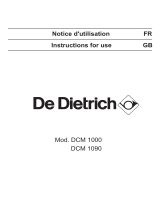 De Dietrich DCM1000X Le manuel du propriétaire