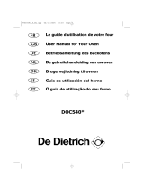 De Dietrich DOC540BE1 Le manuel du propriétaire