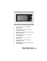 De Dietrich DME321BE1 Le manuel du propriétaire