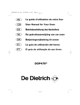 De Dietrich DOP470BE1 Le manuel du propriétaire