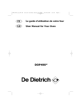De Dietrich DOP490XT1 Le manuel du propriétaire