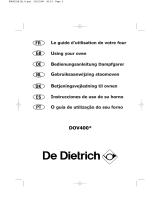 De Dietrich DOV400XE1 Le manuel du propriétaire