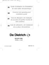 De Dietrich DTV320XE1 Le manuel du propriétaire