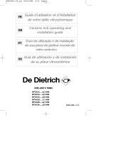 De Dietrich DTV316VE1 Le manuel du propriétaire