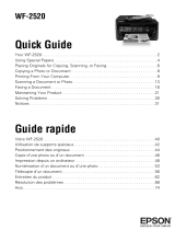 Epson WF-2520 Manual Rapide