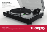 Thorens TD 402 DD walnut Manuel utilisateur