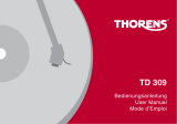 Thorens TD 309 red Manuel utilisateur