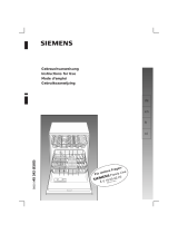 Siemens SE28A260/35 Le manuel du propriétaire