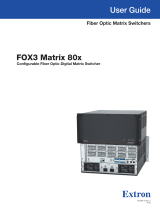 Extron FOX3 Matrix 80x Manuel utilisateur