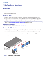 Extron Distribution Amplifiers DVI DA8 Plus Manuel utilisateur