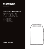Chefman Chefman Personal Mirrored Mini Fridge for Makeup & Skincare, 4-Liter Mode d'emploi