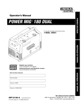Lincoln Electric POWER MIG 180 Dual Manuel utilisateur