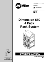 Miller DIMENSION 650 2 AND 4 PACK RACK SYSTEM Le manuel du propriétaire