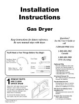 Maytag MDG2706AWW Guide d'installation
