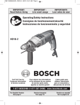 Bosch HD18-2 Le manuel du propriétaire