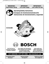 Bosch CCS180B Le manuel du propriétaire
