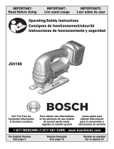 Bosch JSH180B Le manuel du propriétaire
